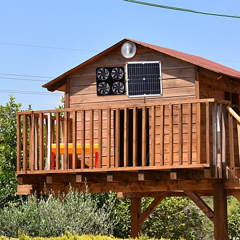 20W 20V Air Extractor Chicken House Waterproof Solar Panel Ventilator Fan