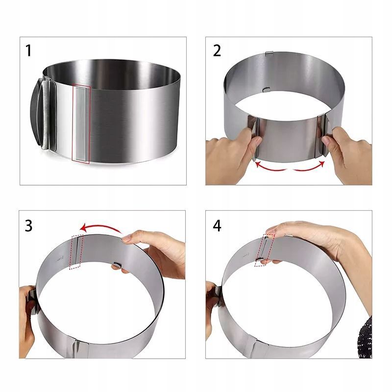 Cake Ring Steel Mousse Baking Mold Mould Stainless Round Pastry Rings Tool Cutte