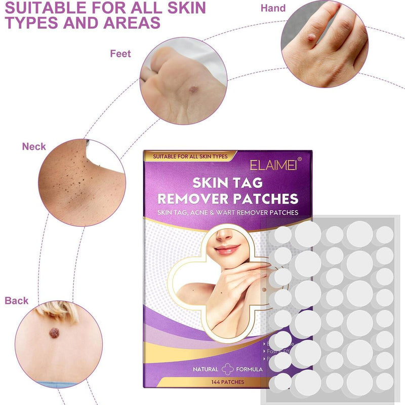 144X Skin Tag Akne Patch Punkte Hydrokolloid Pickel Pickelentferner Patches NEU.