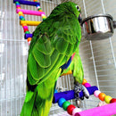 Pet Bird Wood Ladder Climb Parrot Macaw Cage Swing Shelf (52cm) Newly