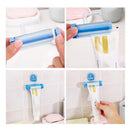 Hanging Rolling Tube Toothpaste Squeezer Facial Cleanser Dispenser (Blue) Newly