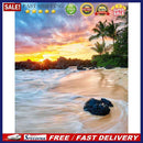 DIY Full Drill Round Diamond Painting Seaside Cross Stitch Mosaic Kit