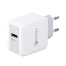 Q1 Portable Single USB Travel Mobile Phone Charger QC3.0 Fast Charging Charger