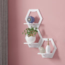 Wall Shelf Free Punch Wall-mounted TV Background Storage Display Holder (A)