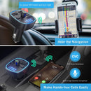 T25S Car FM Transmitter Bluetooth Handsfree MP3 Player Quick Charge 3.0 Charger