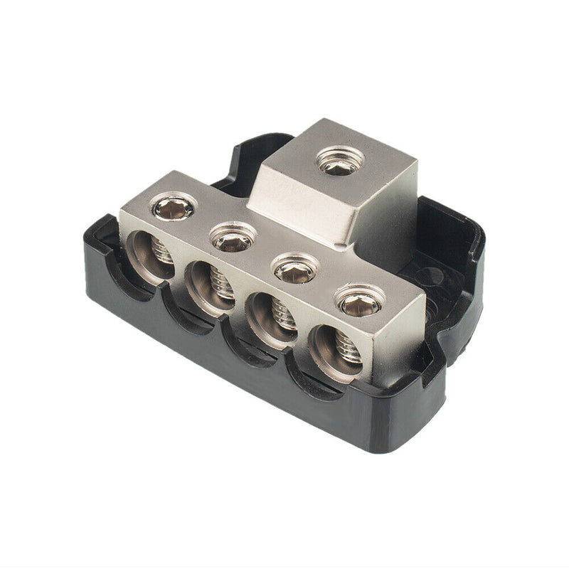 4 Way Car Audio Stereo Amp Power Distribution Block 1 x 0GA in to 4 x 4GA Out