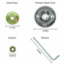 Metal Set Durable Cutter Blade Nut Replacement Fixing Kit Strimmer Brush