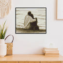 Home 14CT Counted Full Embroidery Set Sea Couples Needlework DIY Cotton Craft