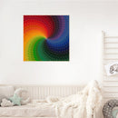 40x50cm Colorful DIY Paint By Numbers Kit Rotating Rainbow Abstract Decor Gift