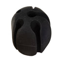 Fishing Rod Stop Egg Shape Rubber Protection Fixed Fishing Tackle (Black) Newly