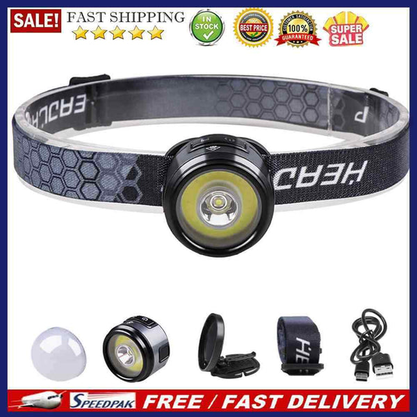 Multifunctional XPG+COB LED Clip on Cap Hat Light Camping Working Headlamp To