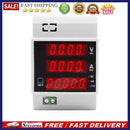 Multi-use Din Rail Energy Meter Ammeter Voltmeter Power Meter with LED Disp