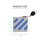 Golf Ball Cleaning Bag with Buckle Double-Sided Golf Wiping Towel (Gray) Newly
