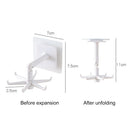 360 Degrees Rotate 6 Claws Hooks Hanger Multi-Function Wardrobe Bag Storage R