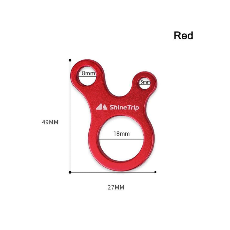 ShineTrip 10x Outdoor Camping Tent Rope Buckles Tensioner Fastener (Red)