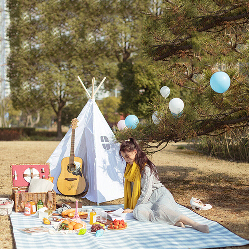 Outdoor Leather Blanket Strap Folding Picnic Mat Waterproof Camp Mattress Newly