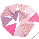 3.2m Multicolor Handmade 12 Flags Double Side Fabric Flag Banner Wimp