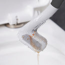 Long-Handled Toilet Brush Golf Brush Head Cleaning Tool Accessories (Black)