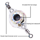 LED Waterproof Attractive Fishing Lights Eye Shaped Mini Fishing Lure Lamp Tools