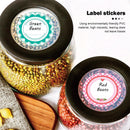 Dissolvable Canning Labels for Jars Food Storage Packaging Sealing Stickers