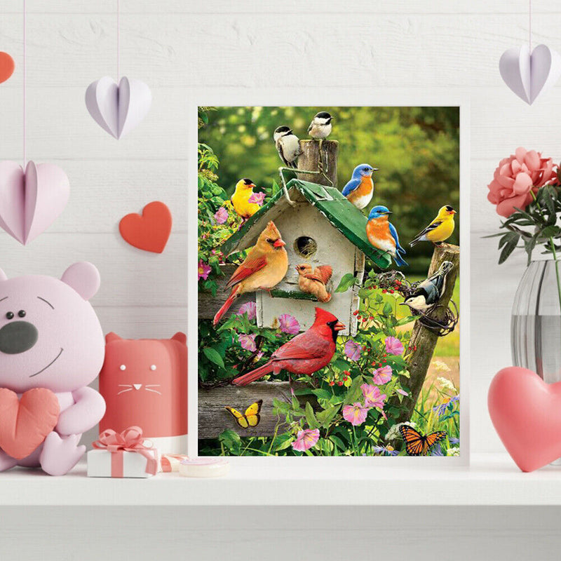 Bird Animal Oil Paint by Numbers Hand Painted Frameless Picture Home Ornament