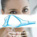 3 In 1 Mascara Shield Guide Guard Lash Curler Applicator Comb Makeup(Blue)