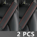 2pcs Car Seat Belt Pads Harness Cushioned Safety Shoulder Strap Cover Black/Red