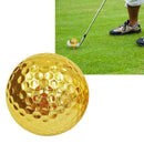 1pcs Golf Ball Electroplated Golf Double-layer Ball Best Golden T7O5