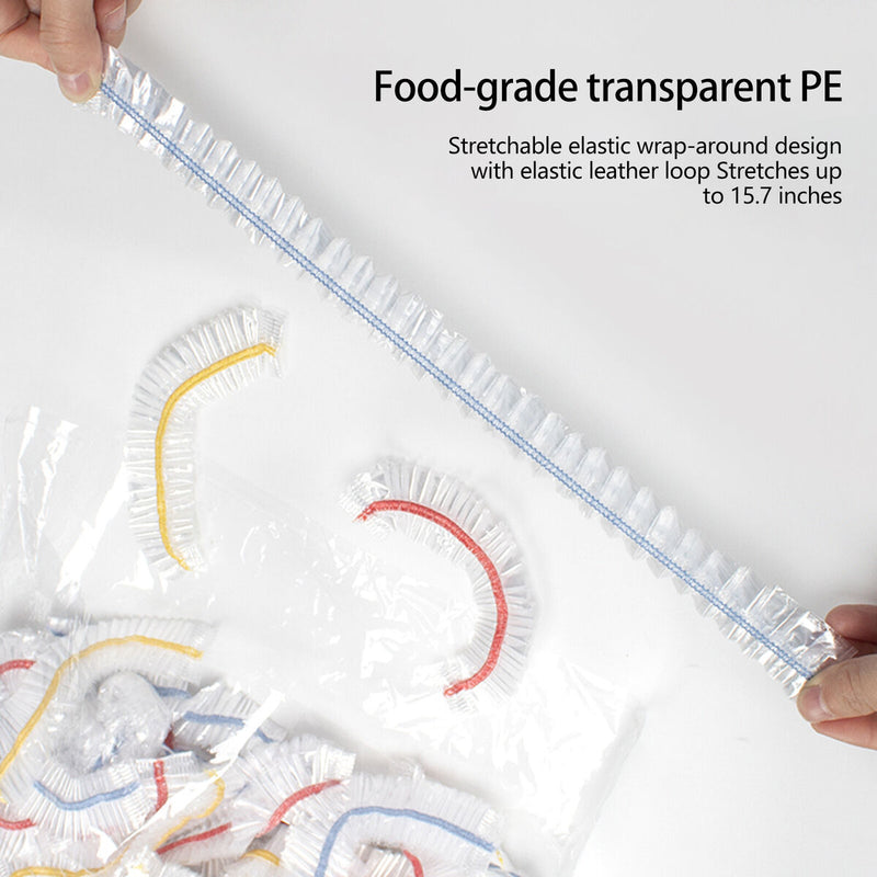 Fresh Keeping Bags - Disposable Food Cover Plastic Kitchen Supply (100pcs)