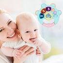 Baby Rattle Music Flashing Infant Pat Hand Bell Early Educational Toys (D) Newly