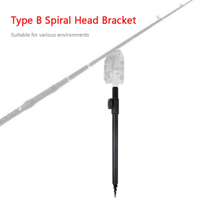 Carp Fishing Aluminum Bank Stick for Buzz Bar Bite Alarm Rod Rest (30-50cm)