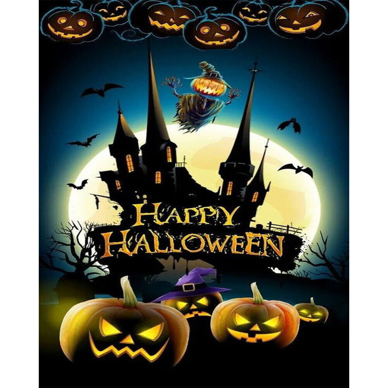 Halloween Pumpkin Oil Paint By Numbers Kit Frameless Picture 40x50cm (B1604)