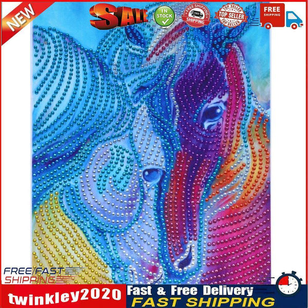 5D DIY Special Shaped Diamond Painting Novelty Horse Cross Stitch Mosaic Newly