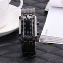 Lovers Steel Blue Luminous LED Electronic Display Watch (Black)(Women) Newly