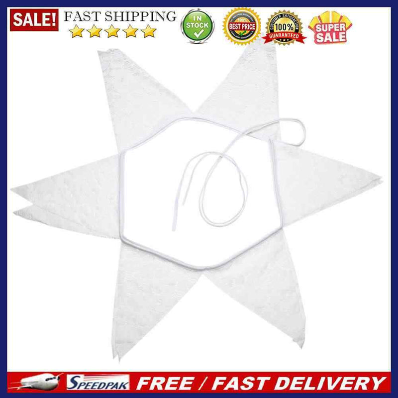 12 Flags 3.2m White Lace Flower Party Wedding Pennant Bunting Banner Decor