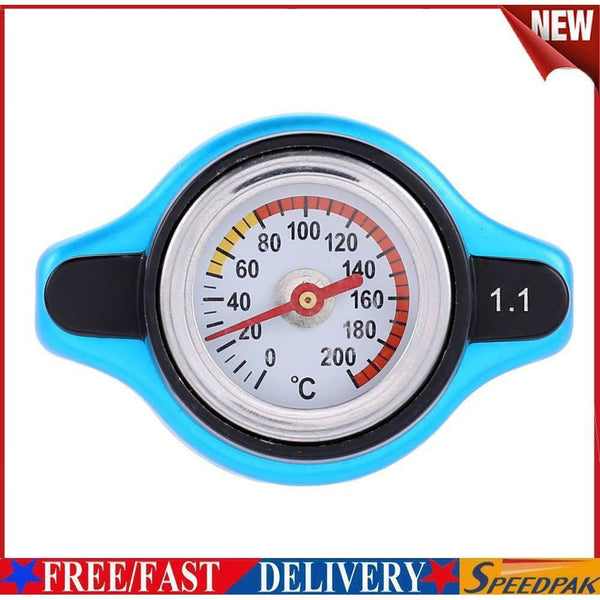 Small Head Car Radiator Cap Water Temp Meter Thermostatic Gauge (1.1Bar) #F