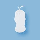 Soft Exfoliating Bathing Sponge Scrubber Exfoliating Massager Tool (White)