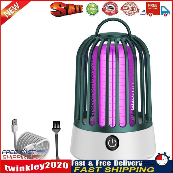 Electric Mosquito Killer USB Charging Bug Zapper Insect Fly Trap (Green) Newly