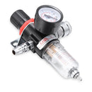 Water Pressure Gauge Separator 1/4" BSP Air Compressor Filter Air Hose Filter