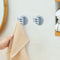 Bathroom Wall Hanging Rotatable 3 Hooks Adhesive Bracket Holder (Blue) Newly