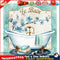 Frameless Oil Paint By Numbers Classical Bathtub DIY Canvas Craft (A1025) Newly