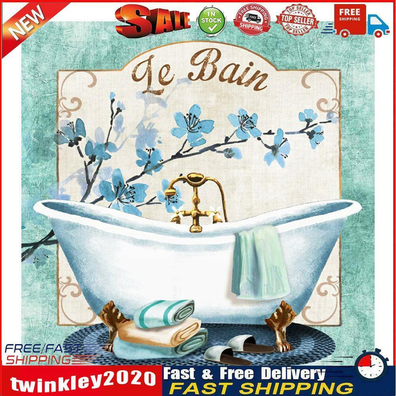 Frameless Oil Paint By Numbers Classical Bathtub DIY Canvas Craft (A1025) Newly