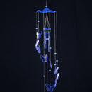 Butterfly Bell Wind Chimes Creative Home Yard Garden Hanging Decor(Blue)