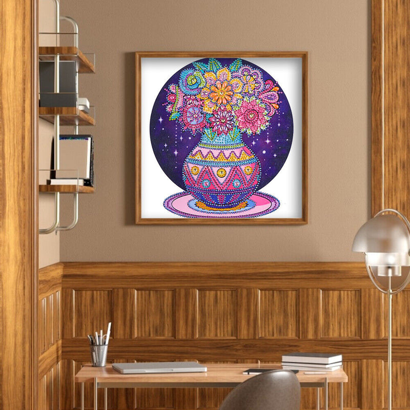 DIY Part Special Shape Diamond Painting Kit 5D vase Drawing