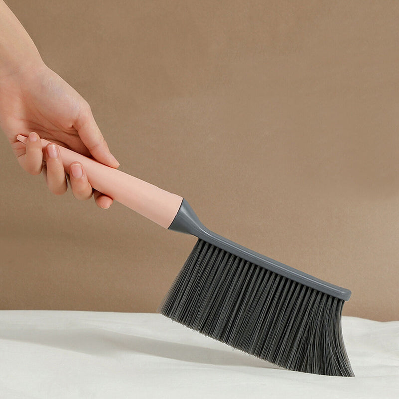 Soft Cleaning Brush - Long Handle Bed Sheets Debris Cleaning Brush (Pink)