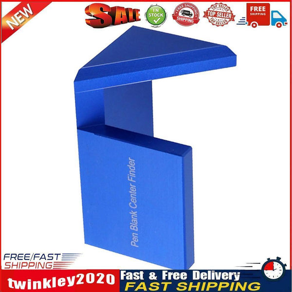Round Center Line Scriber 45 Degree Drawing Pen Blank Center Finder (Blue) Newly