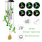 Colorful LED Solar Light Outdoor Wind Chime Hummingbird Pendant Lamps (A) Newly