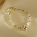 Bracelet Chain Opals Charm Bracelets Geometric Zircon Pendant Wedding Bracelets