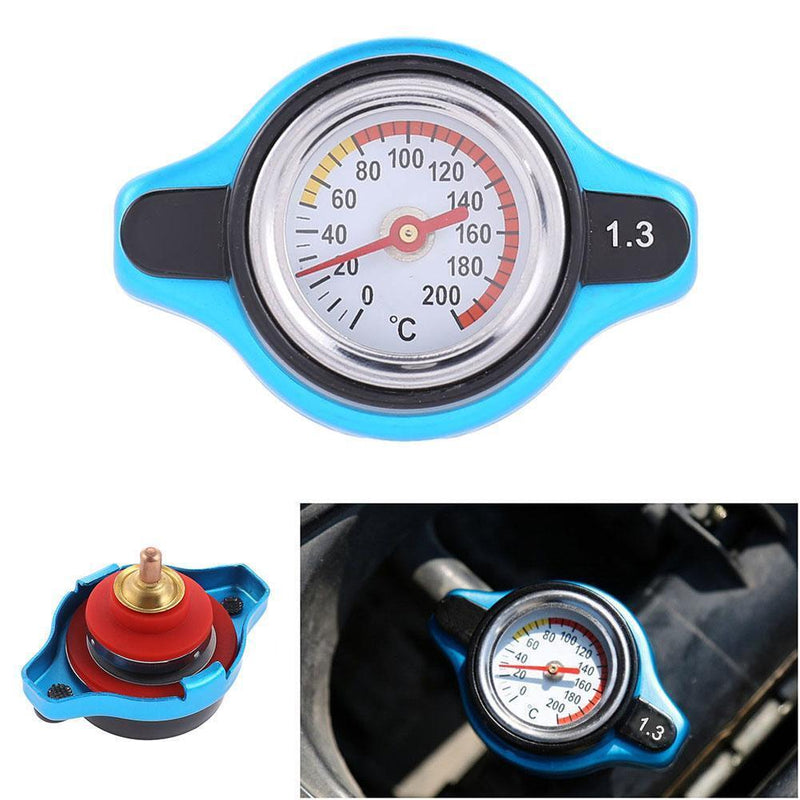 Small Head Car Radiator Cap Water Temp Meter Thermostatic Gauge (1.3Bar) Newly