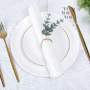 Handmade Wooden Beads Eucalyptus Napkin Rings Faux Greenery Napkin Holders